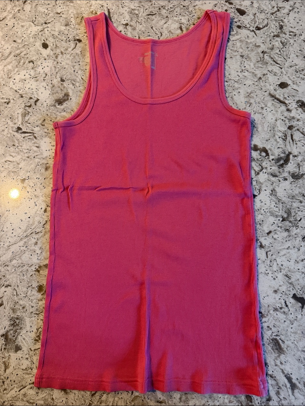 Old Navy Pink Ribbed Tank Top - Women
